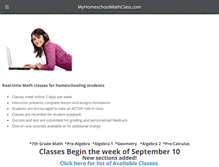 Tablet Screenshot of myhomeschoolmathclass.com